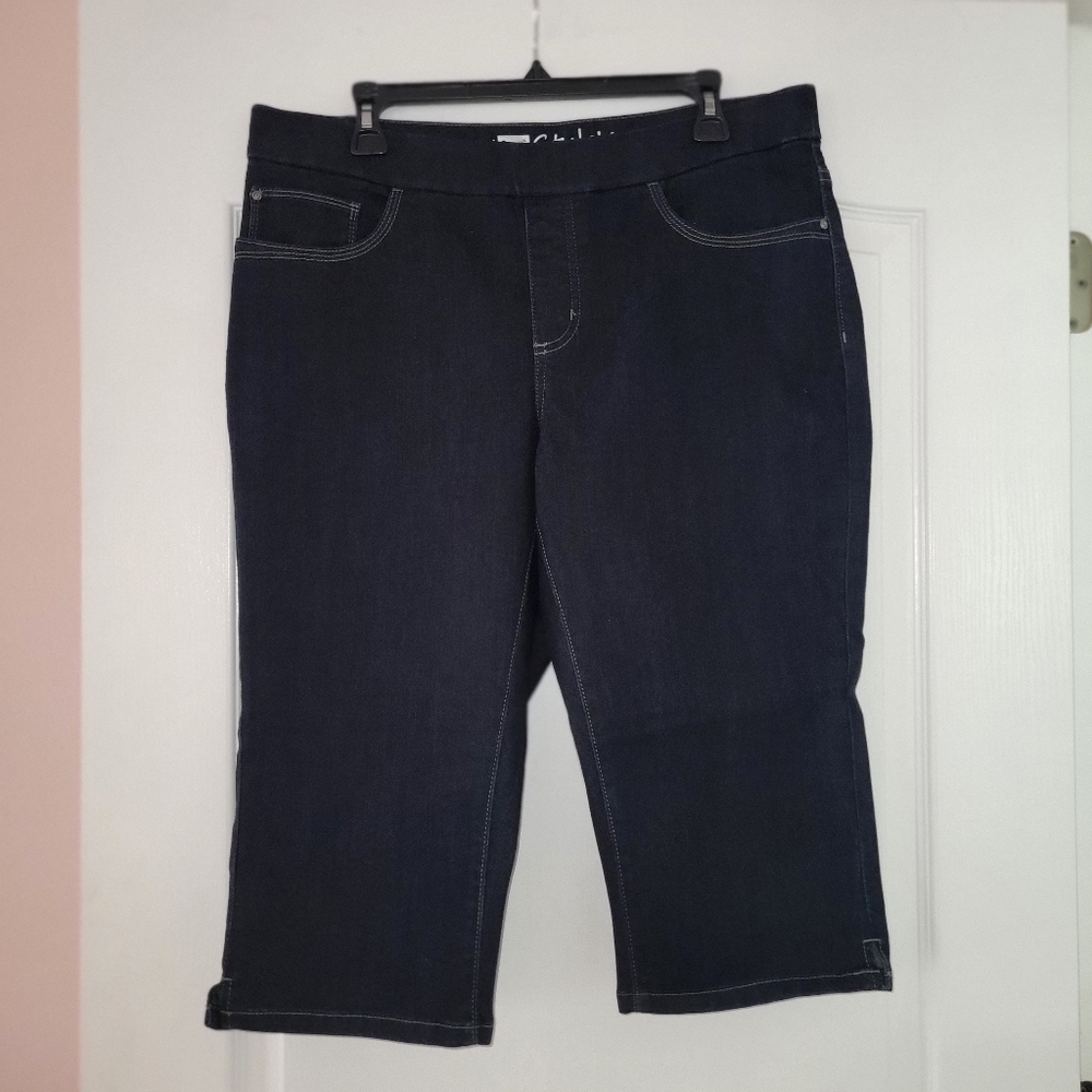 14 denim stretch capris